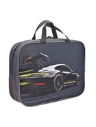 Папка с ручками текстильная А4, 350×270×80 мм, Stavia «Машина с желтой полосой» - Фото 2