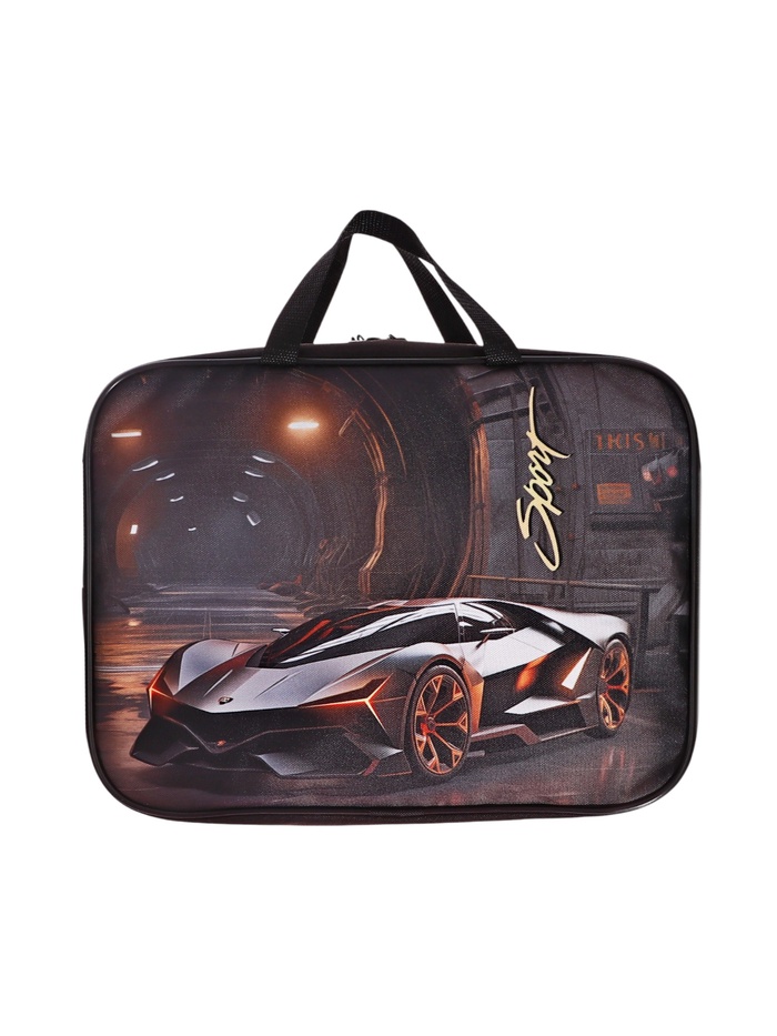 Папка с ручками текстильная А4, 350×270×80 мм, Stavia «Машина» - Фото 1