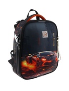 Рюкзак каркасный Stavia 38×30×16 см, «Машина лава», эргономичная спинка, для мальчика - Фото 2