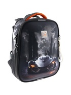 Рюкзак каркасный, школьный, 38×30×16 см, эргономичная спинка, Stavia «Машина и небоскребы» - Фото 2