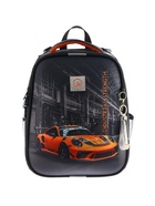 Рюкзак каркасный, школьный, 38×30×16 см, эргономичная спинка, Stavia «Оранжевая машина» - Фото 3