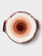 Блюдо для подачи Magistro Wood, 20.5×18.7×5.5 см, фарфор, коричневое - Фото 2