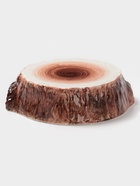 Блюдо для подачи Magistro Wood, 20.5×18.7×5.5 см, фарфор, коричневое - Фото 3