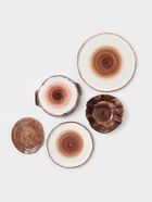 Блюдо для подачи Magistro Wood, 20.5×18.7×5.5 см, фарфор, коричневое - Фото 8