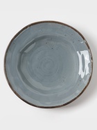 Тарелка глубокая Magistro Alpine Frost, 350 мл, d=23 см, фарфор, голубовато-серый - Фото 3