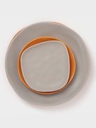 Тарелка Magistro Potter, d=17.7 см, фарфор, оранжевая - Фото 5