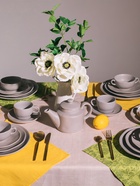 Блюдо для подачи Magistro Potter, 15.1×14.9×1.9 см, фарфор, светло-серое - Фото 9