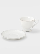 Чайная пара WY Empire, чашка 250 мл, блюдце d=10.4 см, фарфор, белая - Фото 2