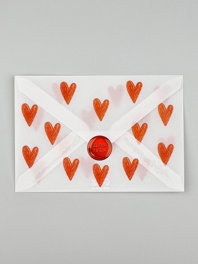 Открытка с конвертом и наклейкой «Люблю», 11 х 16 см