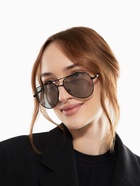 Очки солнцезащитные «OneSun. Авиаторы», uv 400, линза 5.3×5.7 см, чёрный, серый - Фото 5