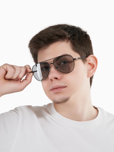 Очки солнцезащитные фотохромные, uv 400, дужка 14.3 см, ширина 13.7 см, линза 5.3×5.7 см