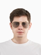 Очки солнцезащитные «OneSun. Авиаторы», uv 400, линза 5.3×5.7 см, золотой, серый - Фото 6