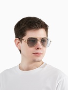 Очки солнцезащитные «OneSun. Авиаторы», uv 400, линза 5.3×5.7 см, золотой, серый - Фото 5