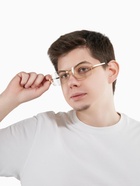 Очки солнцезащитные «OneSun. Прямоугольные», uv 400, линза 4×5.8 см, цвет золото, прозрачный - Фото 7