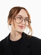 Очки солнцезащитные «OneSun. Авиаторы», uv 400, линза 5.1×5.5 см, чёрный, прозрачный - Фото 4