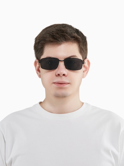 Очки солнцезащитные поляризационные, дужка 12.7 см, ширина 13.1 см, линза 3.8×5.8 см