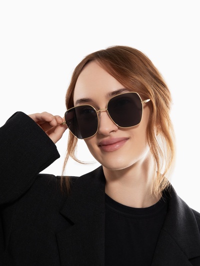 Очки солнцезащитные uv 400, дужка 14 см, ширина 13.1 см, линза 5.6×5.7 см