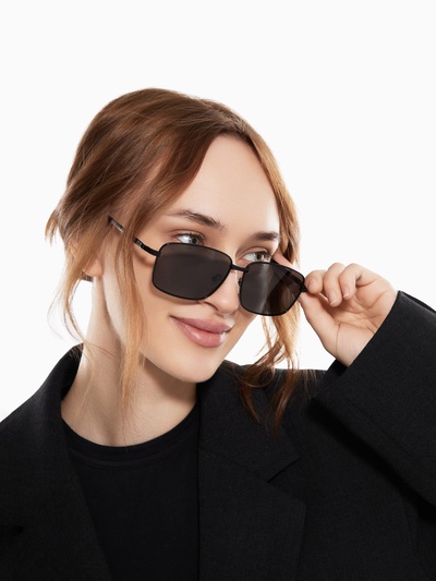 Очки солнцезащитные поляризационные, дужка 13.2 см, ширина 12.8 см, линза 4.3×5.5 см