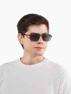 Очки солнцезащитные «OneSun. Прямоугольные», линза 4.3×5.5 см, чёрный - Фото 6