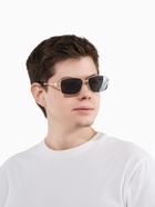 Очки солнцезащитные «OneSun. Прямоугольные», линза 4.3×5.5 см, цвет золото, чёрный - Фото 6