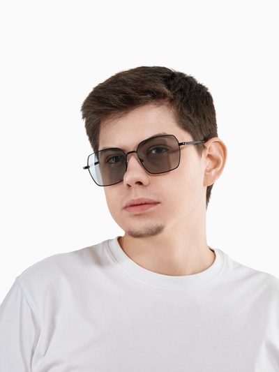 Очки солнцезащитные фотохромные, uv 400, дужка 13.5 см, ширина 12.7 см, линза 5×5.5 см