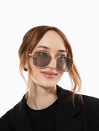 Очки солнцезащитные «OneSun. Прямоугольные», uv 400, линза 5×5.5 см, цвет золотой, серый - Фото 5