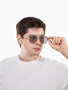 Очки солнцезащитные «OneSun. Прямоугольные», uv 400, линза 5×5.5 см, цвет золотой, серый - Фото 7