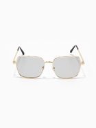 Очки солнцезащитные «OneSun. Прямоугольные», uv 400, линза 5×5.5 см, цвет золотой, серый - Фото 3