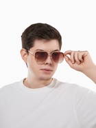 Очки солнцезащитные «OneSun. Авиаторы», uv 400, линза 5.1×5.9 см, цвет золотой, коричневый - Фото 7