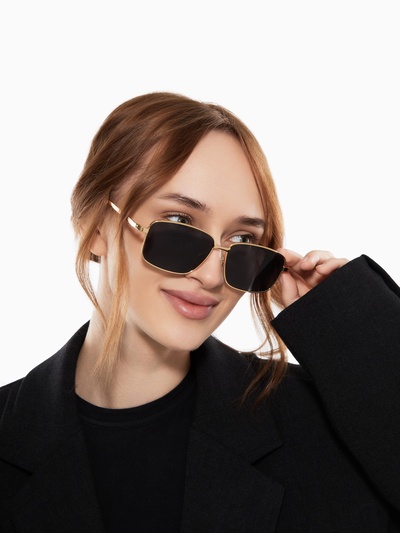 Очки солнцезащитные uv 400, дужка 13.5 см, ширина 12.8 см, линза 4.3×5.5 см