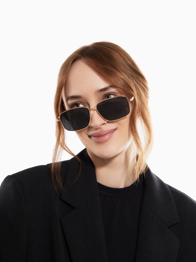 Очки солнцезащитные uv 400, дужка 13.5 см, ширина 12.8 см, линза 4.3×5.5 см