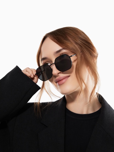 Очки солнцезащитные uv 400, дужка 12.8 см, ширина 12.8 см, линза 4.6×5.4 см