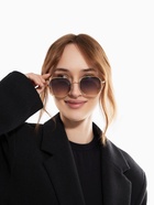 Очки солнцезащитные «OneSun. Восьмиугольные», uv 400, линза 4.6×5.4 см, цвет золотой, градиент синий - Фото 5