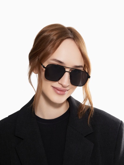 Очки солнцезащитные uv 400, дужка 13.1 см, ширина 12.5 см, линза 4.9×5.3 см