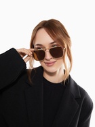 Очки солнцезащитные «OneSun. Авиаторы», uv 400, линза 4.9×5.3 см, цвет золотой, чёрный - Фото 5