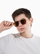 Очки солнцезащитные «OneSun. Авиаторы», uv 400, линза 4.9×5.3 см, цвет золотой, чёрный - Фото 7