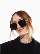 Очки солнцезащитные «OneSun. Прямоугольные», uv 400, линза 5.5×6 см, цвет золотой, чёрный - Фото 5