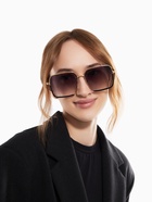 Очки солнцезащитные «OneSun. Прямоугольные», uv 400, линза 5.5×6 см, цвет золотой, градиент фиолетовый - Фото 5