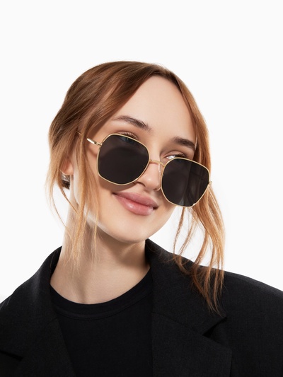 Очки солнцезащитные uv 400, дужка 13.1 см, ширина 12.4 см, линза 5.1×5.3 см