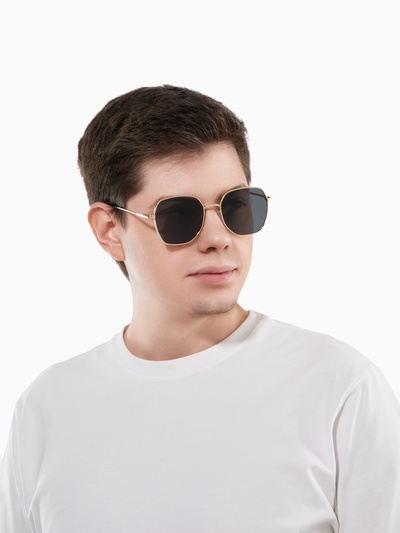 Очки солнцезащитные uv 400, дужка 13.1 см, ширина 12.4 см, линза 5.1×5.3 см