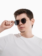 Очки солнцезащитные «OneSun. Прямоугольные», uv 400, линза 5.1×5.3 см, цвет золотой, серый - Фото 7