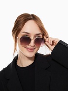 Очки солнцезащитные «OneSun. Прямоугольные», uv 400, линза 5.1×5.3 см, цвет золотой, фиолетовый - Фото 2