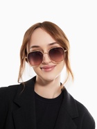 Очки солнцезащитные «OneSun. Прямоугольные», uv 400, линза 5.1×5.3 см, цвет золотой, фиолетовый - Фото 3