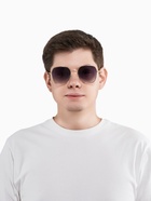 Очки солнцезащитные «OneSun. Прямоугольные», uv 400, линза 5.1×5.3 см, цвет золотой, градиент синий - Фото 4