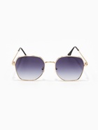 Очки солнцезащитные «OneSun. Прямоугольные», uv 400, линза 5.1×5.3 см, цвет золотой, градиент синий - Фото 6