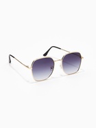 Очки солнцезащитные «OneSun. Прямоугольные», uv 400, линза 5.1×5.3 см, цвет золотой, градиент синий - Фото 7