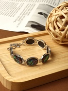 Браслет цепочка «Галиотис. Овал», белый, в серебре - Фото 1