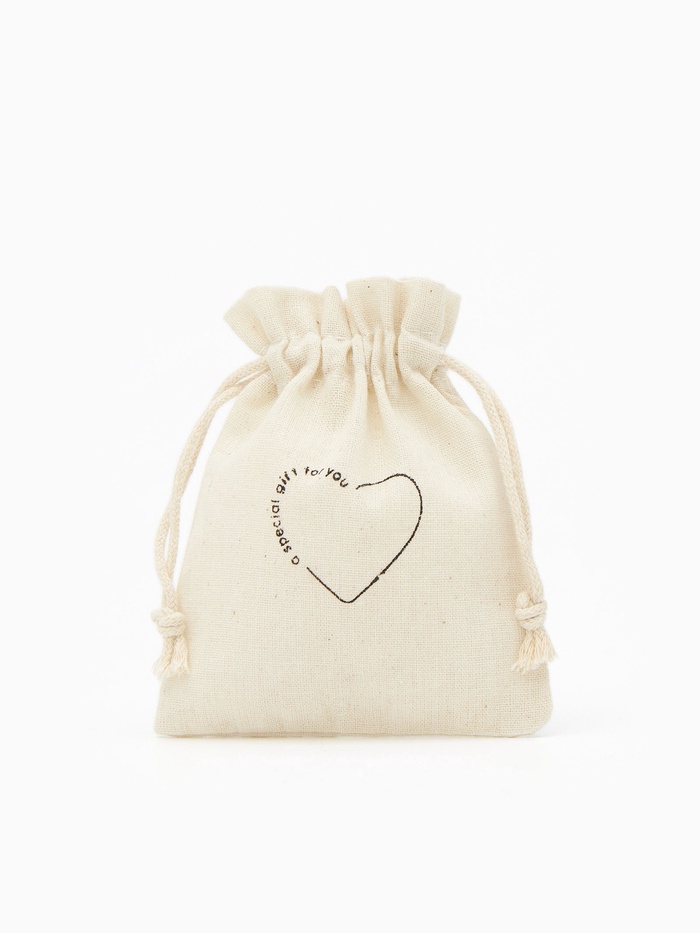 Мешочек подарочный «Нежность лён», 10×12 см, бежевый - Фото 1