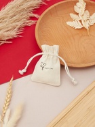 Мешочек подарочный «Нежность лён», 7×9 см, бежевый - Фото 2