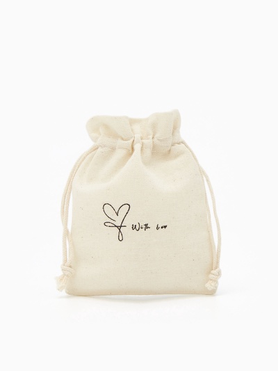 Мешочек подарочный «Нежность лён», 10×12 см, бежевый